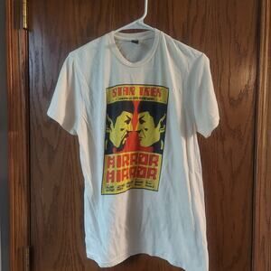 Star Trek Mens L Shirt Tan Cotton Med Loot Crate